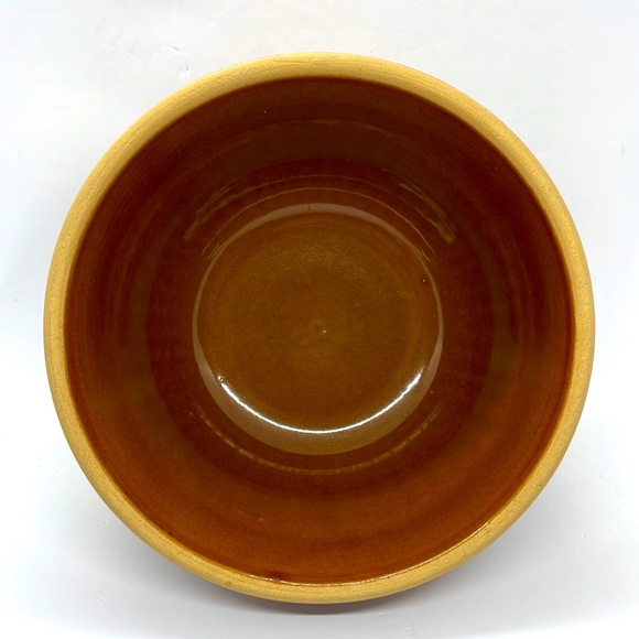 Yellow Ware Dining Yellow Ware Over And Back Vintage Pottery Bowl 6